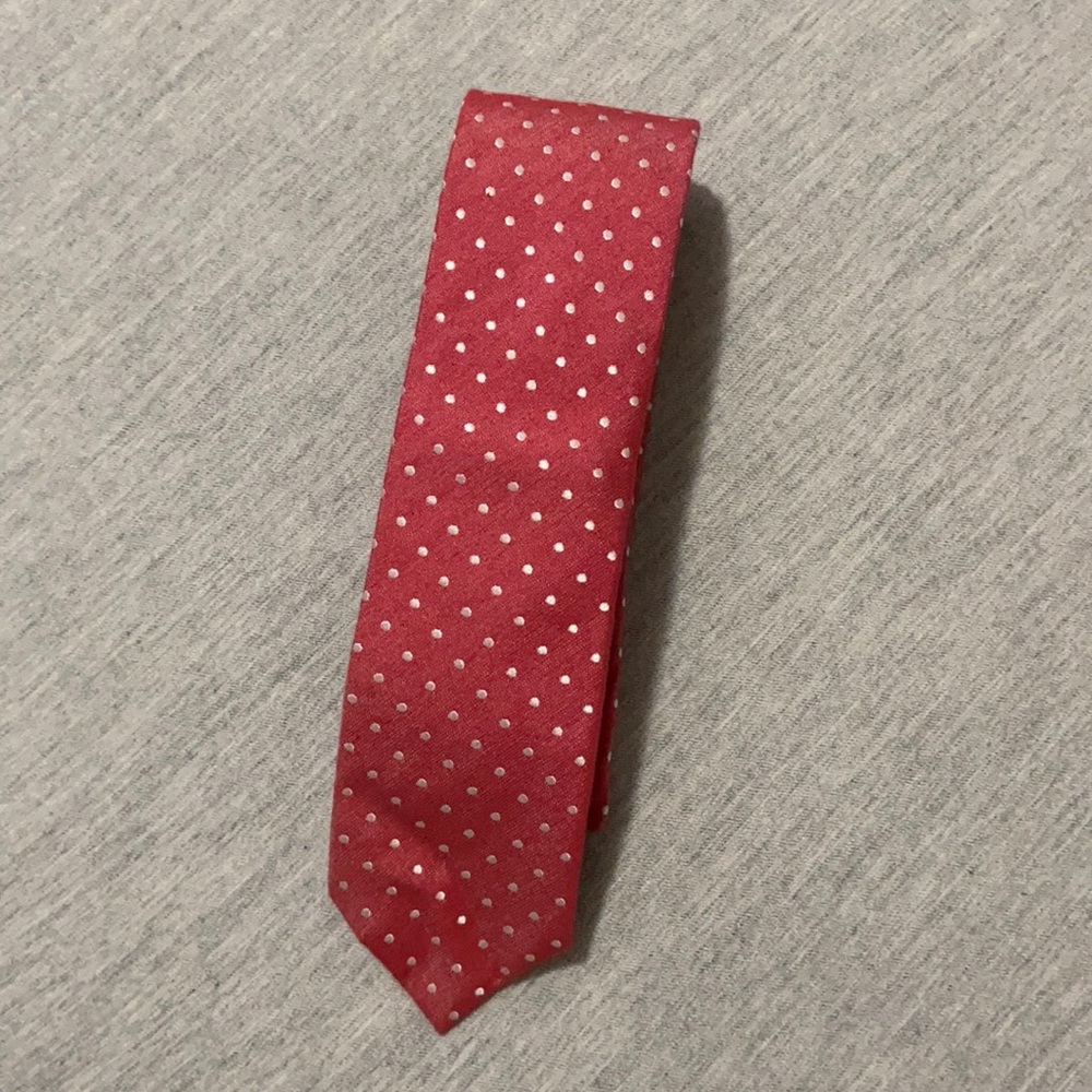 RW&Co Mens Red dotted tie